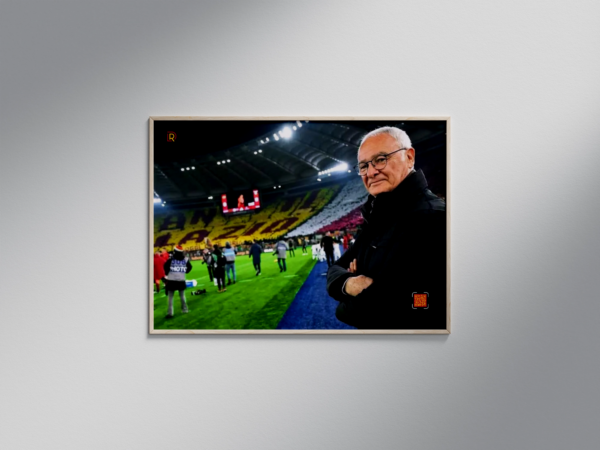 Poster "Anti Lazio" - Claudio Ranieri | QR code con highlights | 35cm x 50cm